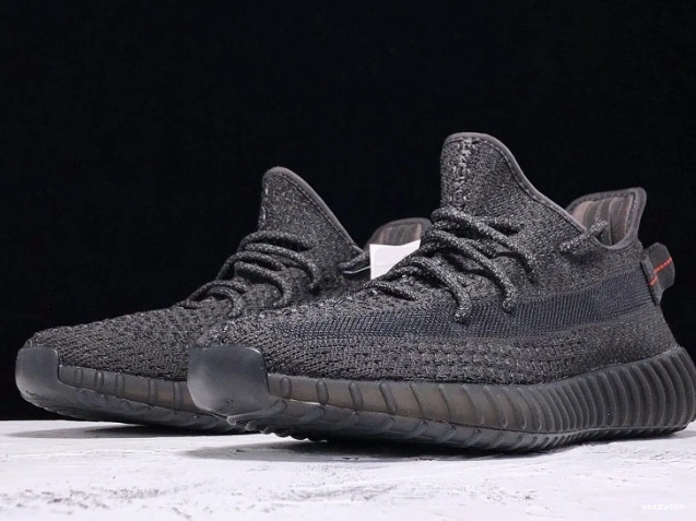 Adidas Static Yeezy 350 (Reflective) Boost V2 Black FU9007 - 1015